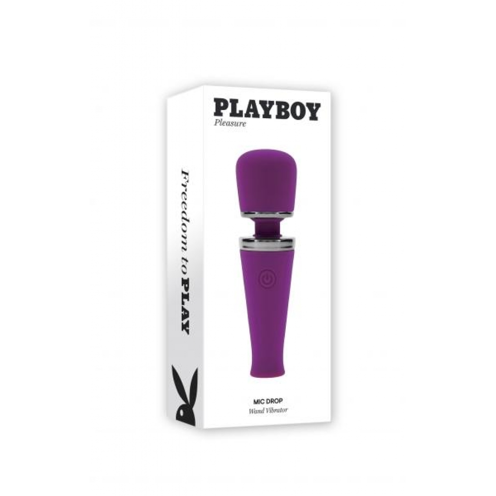 Playboy Mic Drop Purple - Ultimate Wand Massager