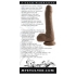 Evolved Peek A Boo Vibrating Dildo - Dark Brown