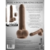 Evolved Peek A Boo Vibrating Dildo - Dark Brown