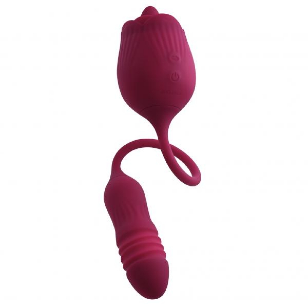 Evolved Wild Rose Red Vibrator with Dual Sensations