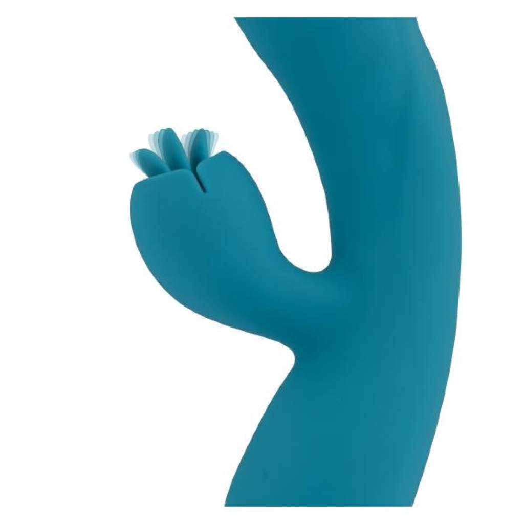 Evolved Fierce Flicker Rabbit Style Vibrator - Teal