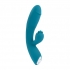 Evolved Fierce Flicker Rabbit Style Vibrator - Teal