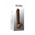 6.5-inch Natural Feel Dildo - Dark Brown