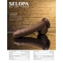 Selopa 7-Inch Natural Feel Flexskin Dildo - Dark Brown