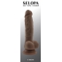 Selopa 6-Inch Dildo - Dark Brown