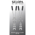 Selopa Beaded Nipple Clamps - Silver Elegance