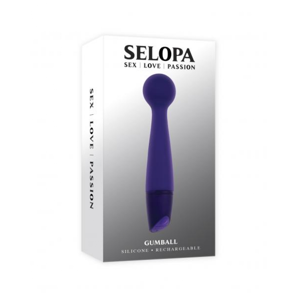 Selopa Gumball Wand - Purple: Playful Pleasure Unleashed