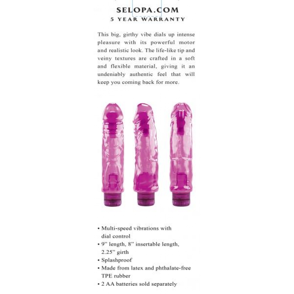 Selopa Thicc Boi Realistic Vibrator - Pink