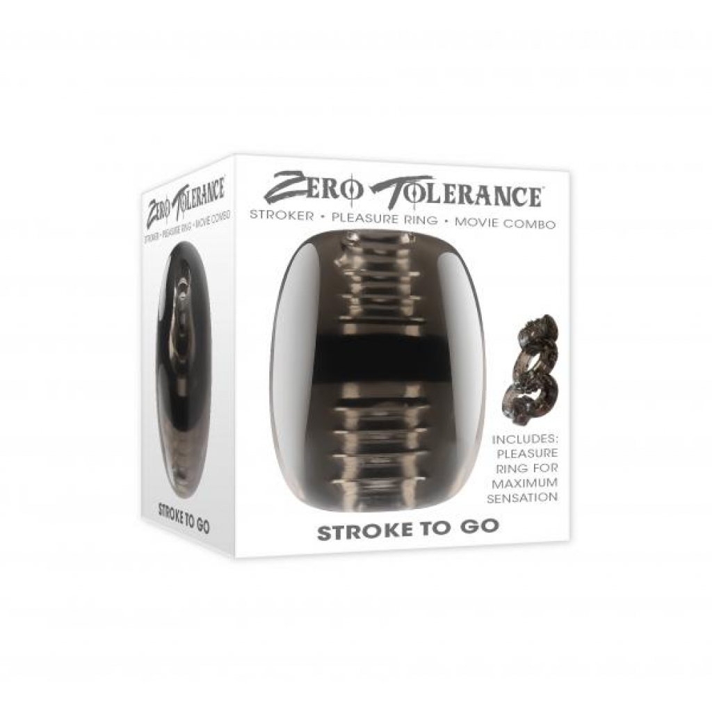 Zero Tolerance Stroke To Go - Compact Stroker and Pleasure Ring Combo