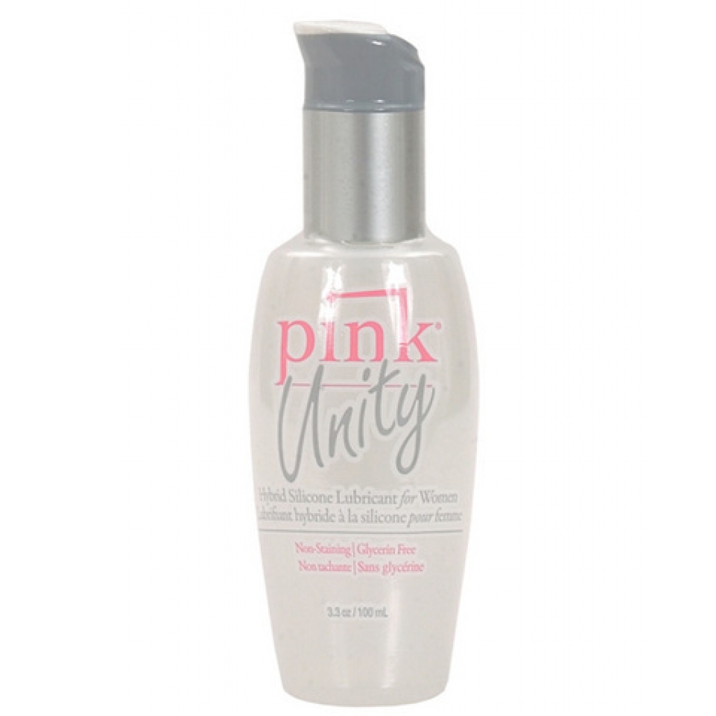 Pink Unity 3.3 Oz Clear Hybrid Silicone Lubricant