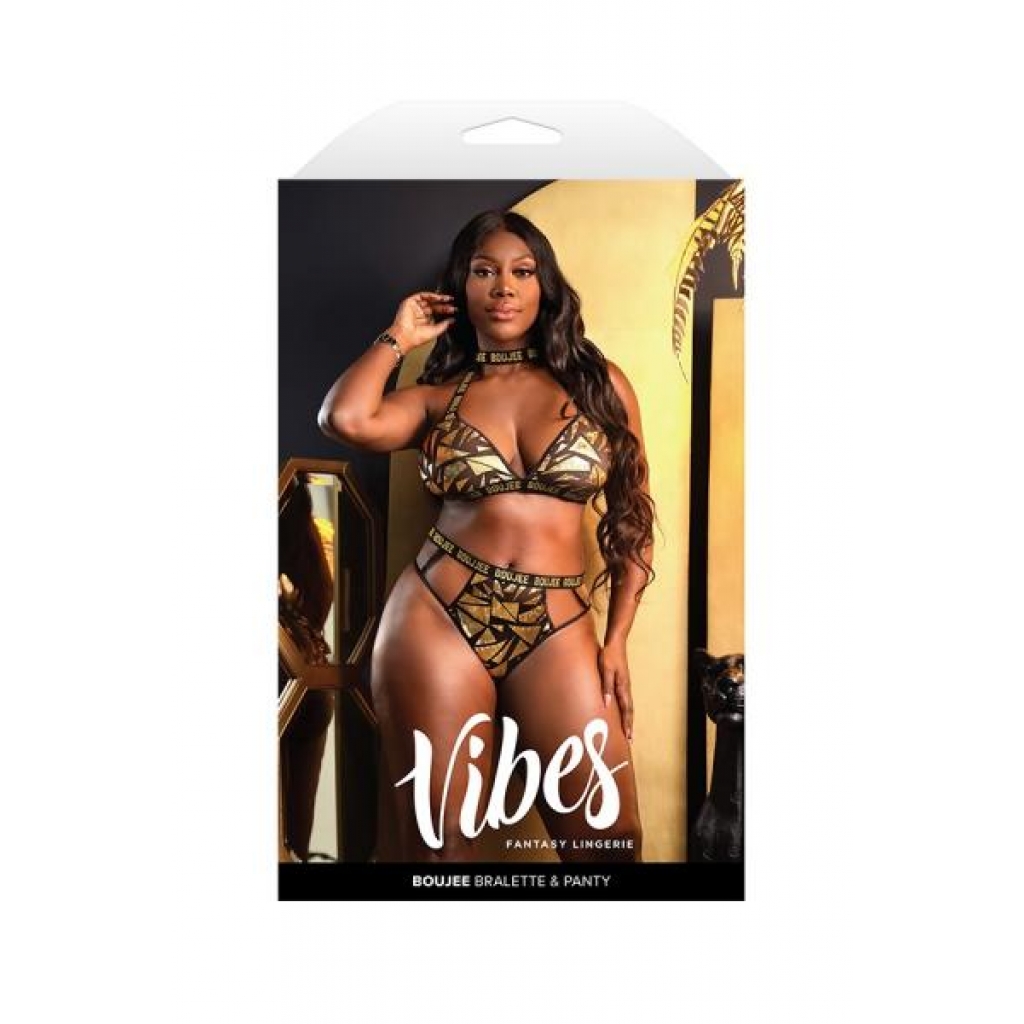 Vibes Boujee Collection: Bralette & Panty Set - M/L