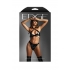 Edge Bralette and Crotchless Panty Set - M/L