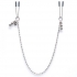 Fifty Shades Darker At My Mercy Beaded Chain Nipple Clamps - Silver