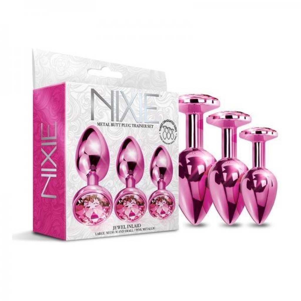 Elegant Pink Metallic Nixie Metal Plug Trainer Set