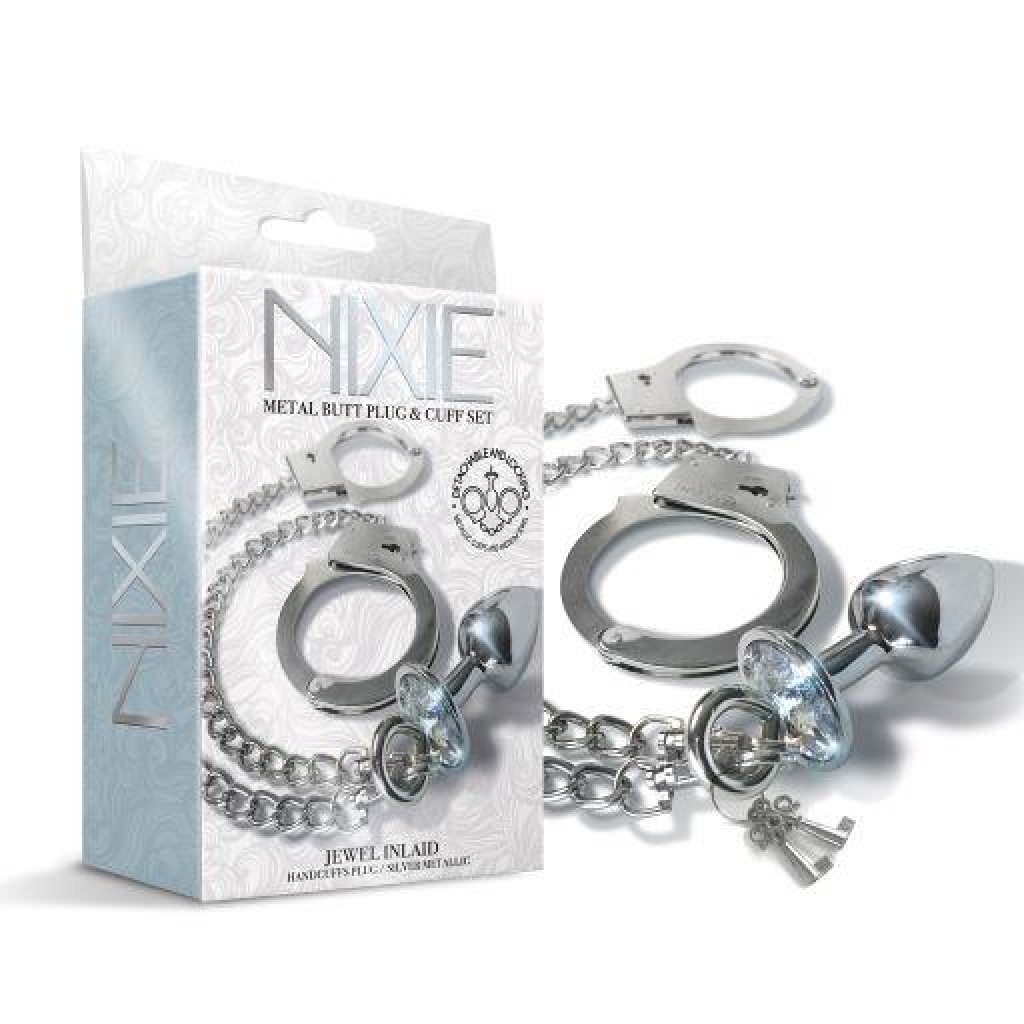 Nixie Metal Plug & Cuff Set - Silver - Small