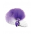 Nixie Metal Plug with Ombre Tail - Medium Purple Metallic