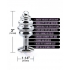 Nixie Honey Dripper Small Ribbed Stainless Steel Plug - Silver