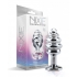 Nixie Honey Dripper Medium Ribbed Stainless Steel Plug - Silver