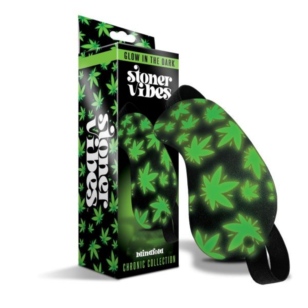 Stoner Vibe Glow In The Dark Blindfold - Green