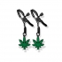 Stoner Vibe Chronic Collection Adjustable Nipple Clamps - Green