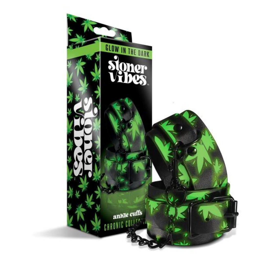 Stoner Vibe Chronic Collection - Glow In The Dark Ankle Cuffs - Green