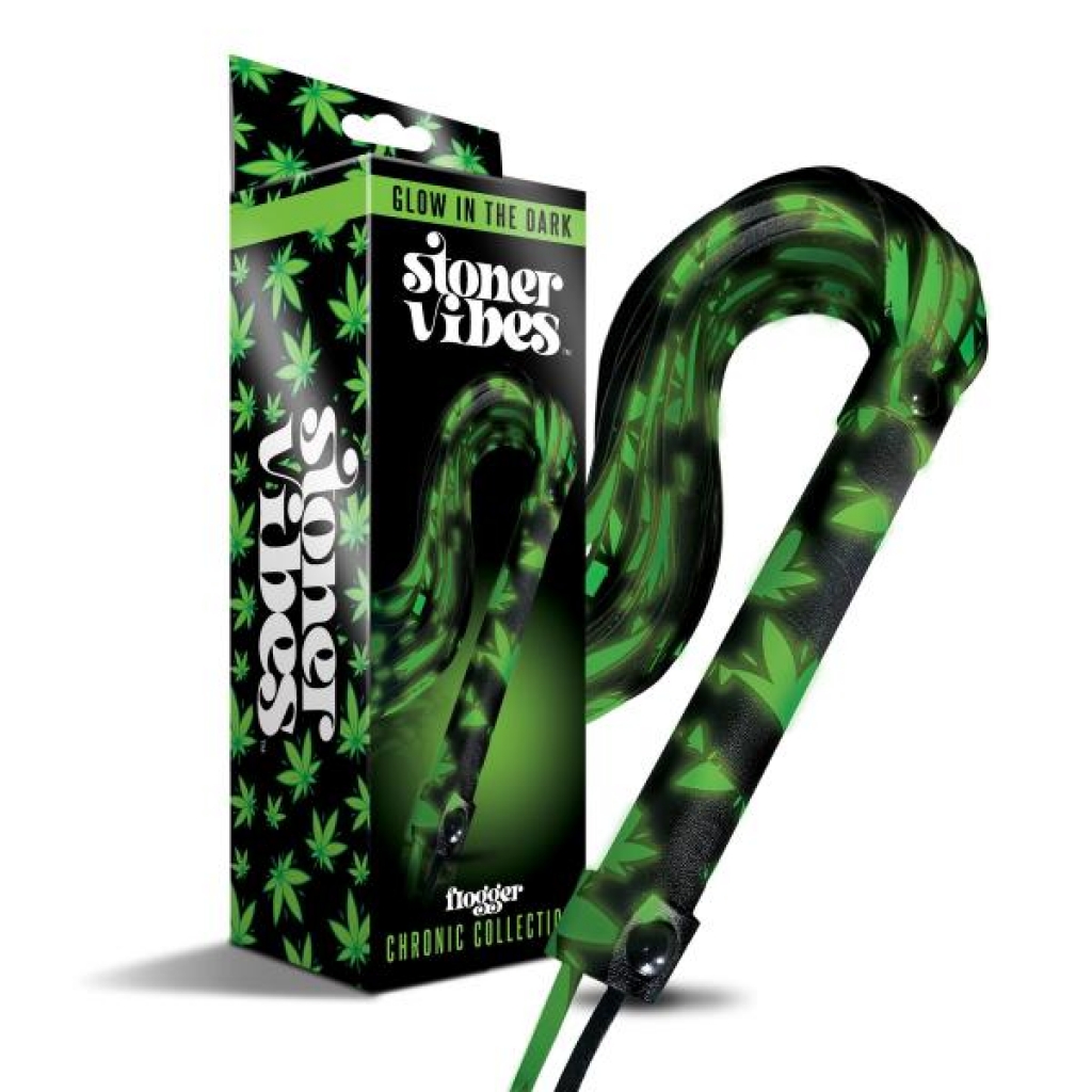 Stoner Vibe Chronic Collection Glow In The Dark Flogger - Green