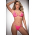 Pinklicious 2pc Open Front Bra & Thong Set - Electric Pink