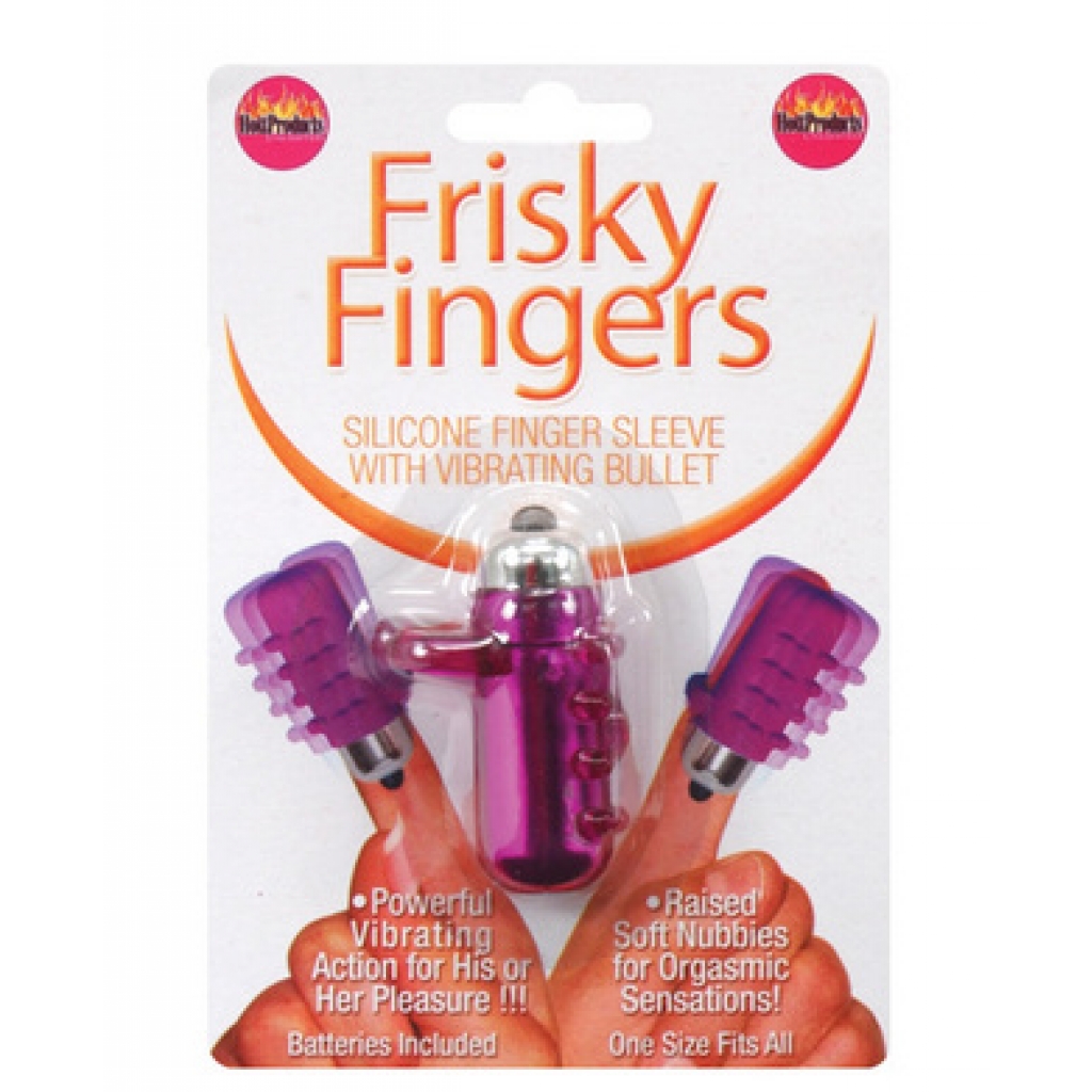 Frisky Fingers Vibrating Finger Massager - Purple