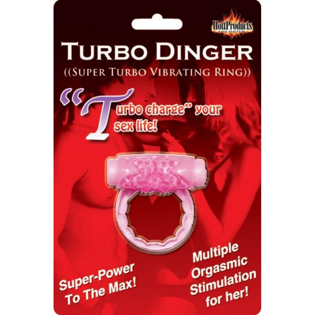 Humm Dinger Turbo Vibrating Cock Ring - Pink