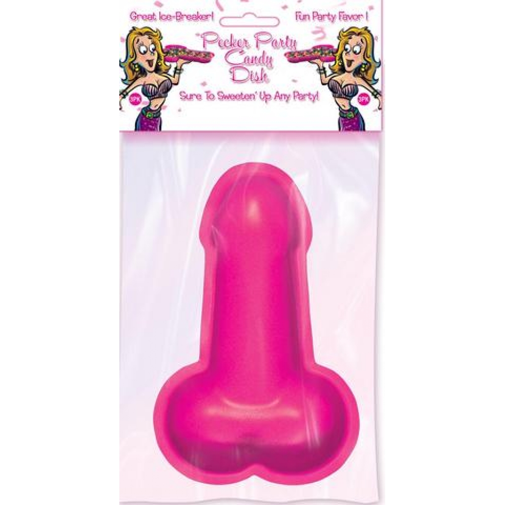 Pecker Party Candy Dish - 3-Pack Pink