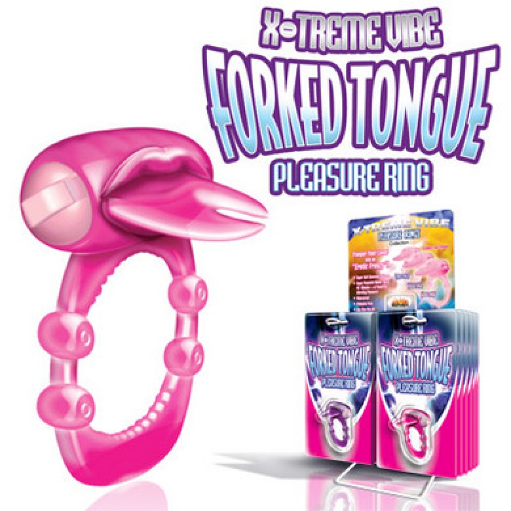 Extreme Vibrator with Fork Tongue - Magenta Pink