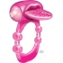 Nubby Tongue Magenta Pink Vibrating Cock Ring