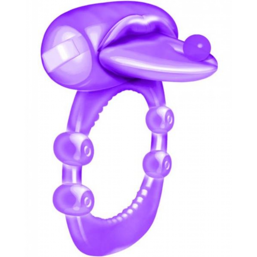 Xtreme Vibe Pierced Tongue Vibrator - Purple