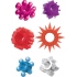 Pleasure Stars Penis Rings - 6 Count Assorted Colors