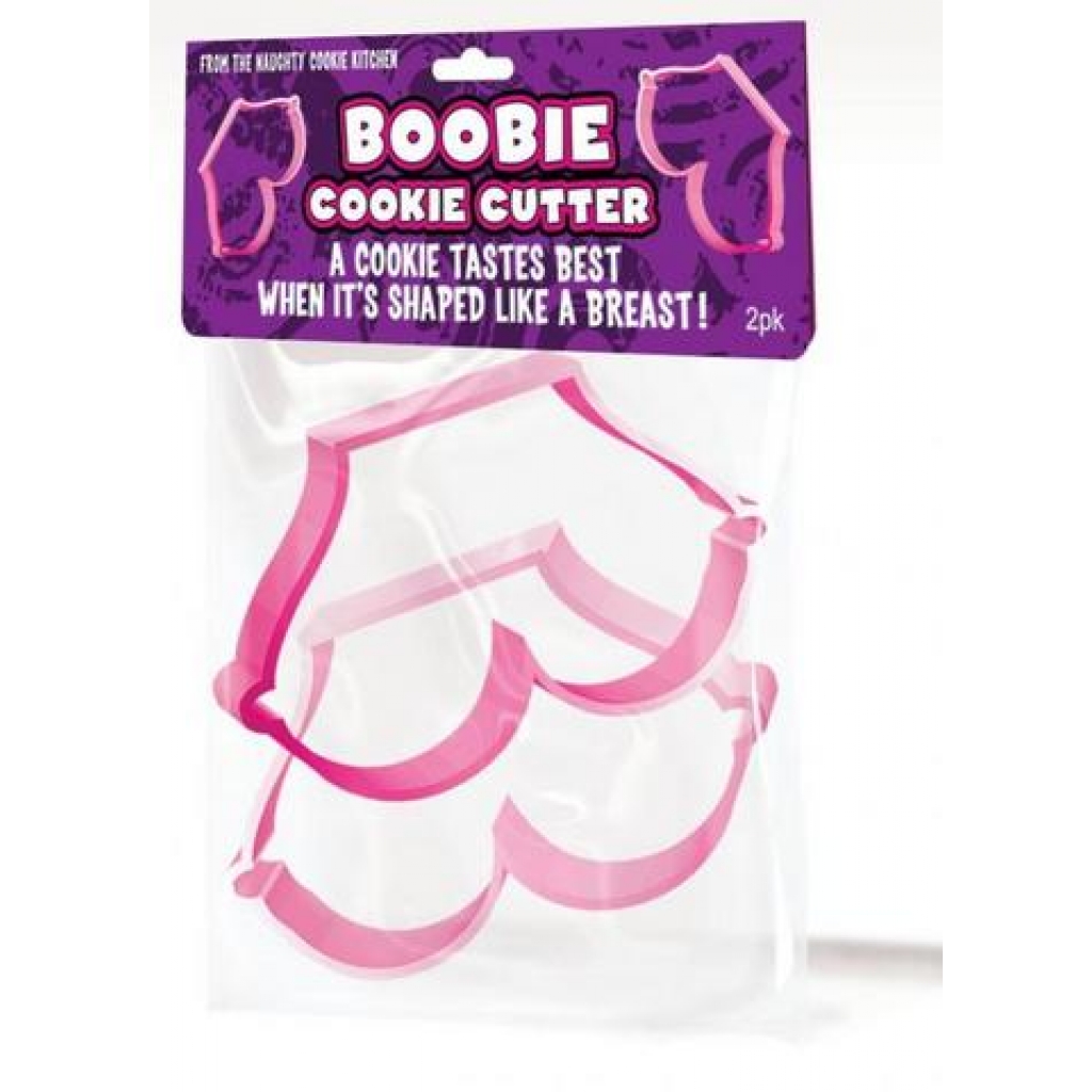 Boobie-Shaped Cookie Cutters - 2 Pack in Pink