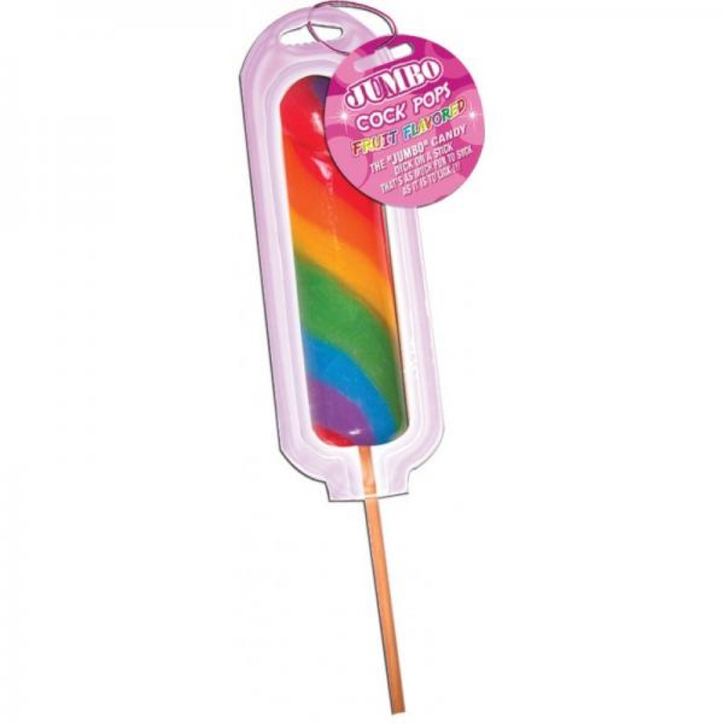 Jumbo Rainbow Pops Singles Candy Cock