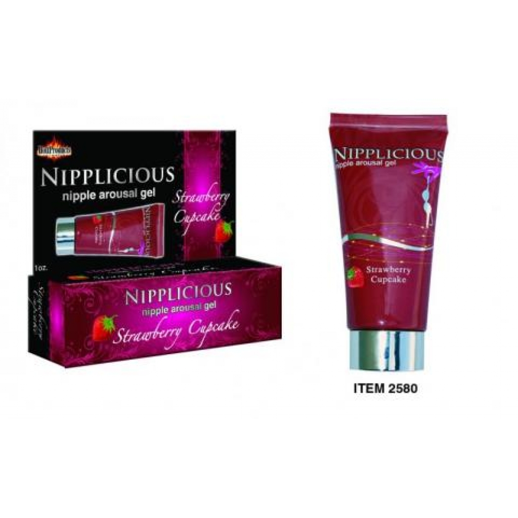 Nipplicious Nipple Arousal Gel - Strawberry Cupcake