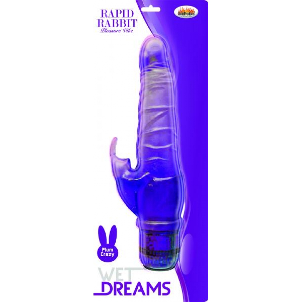 Rapid Rabbit Purple Vibrator - Deluxe