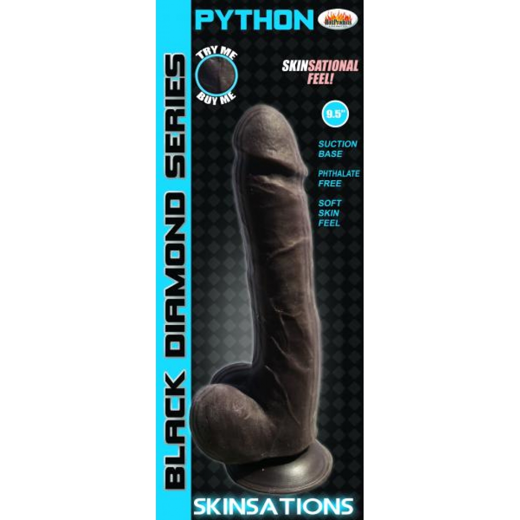 Skinsations Python 9.5 Inches - Black Dildo