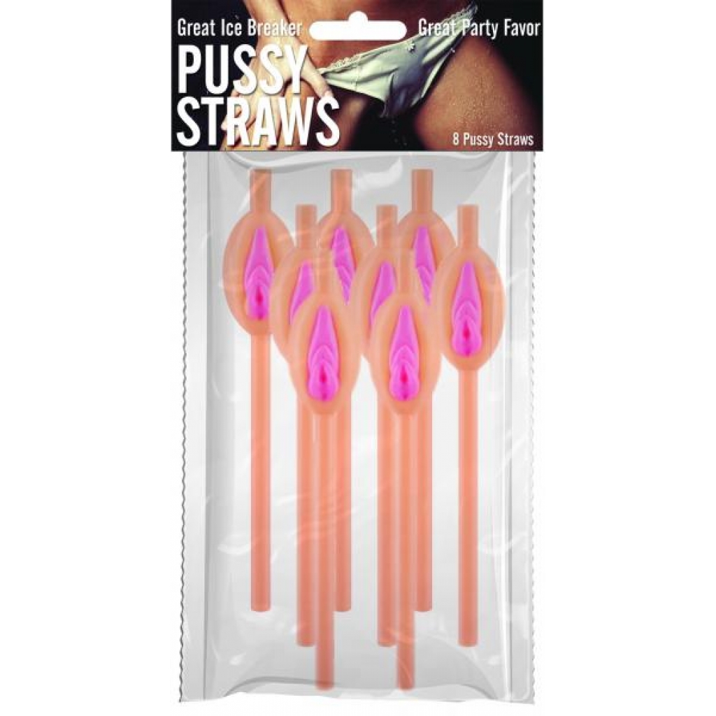 Pussy Straws - Pink Beige (8 Count)