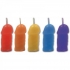 Rainbow Pecker Party Candles - 5 Pack Assorted Colors