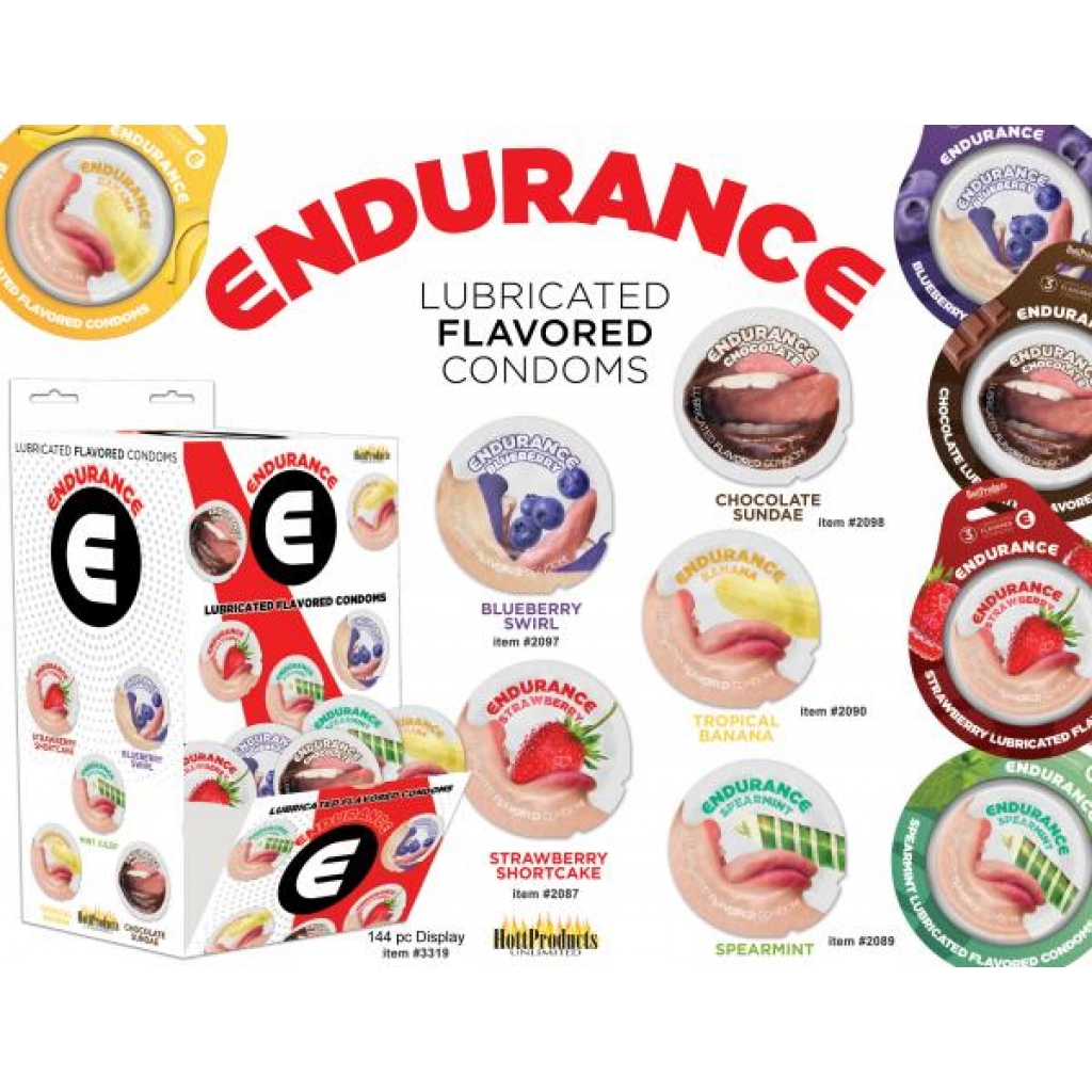 Endurance Flavored Condoms - Assorted Flavors Pack