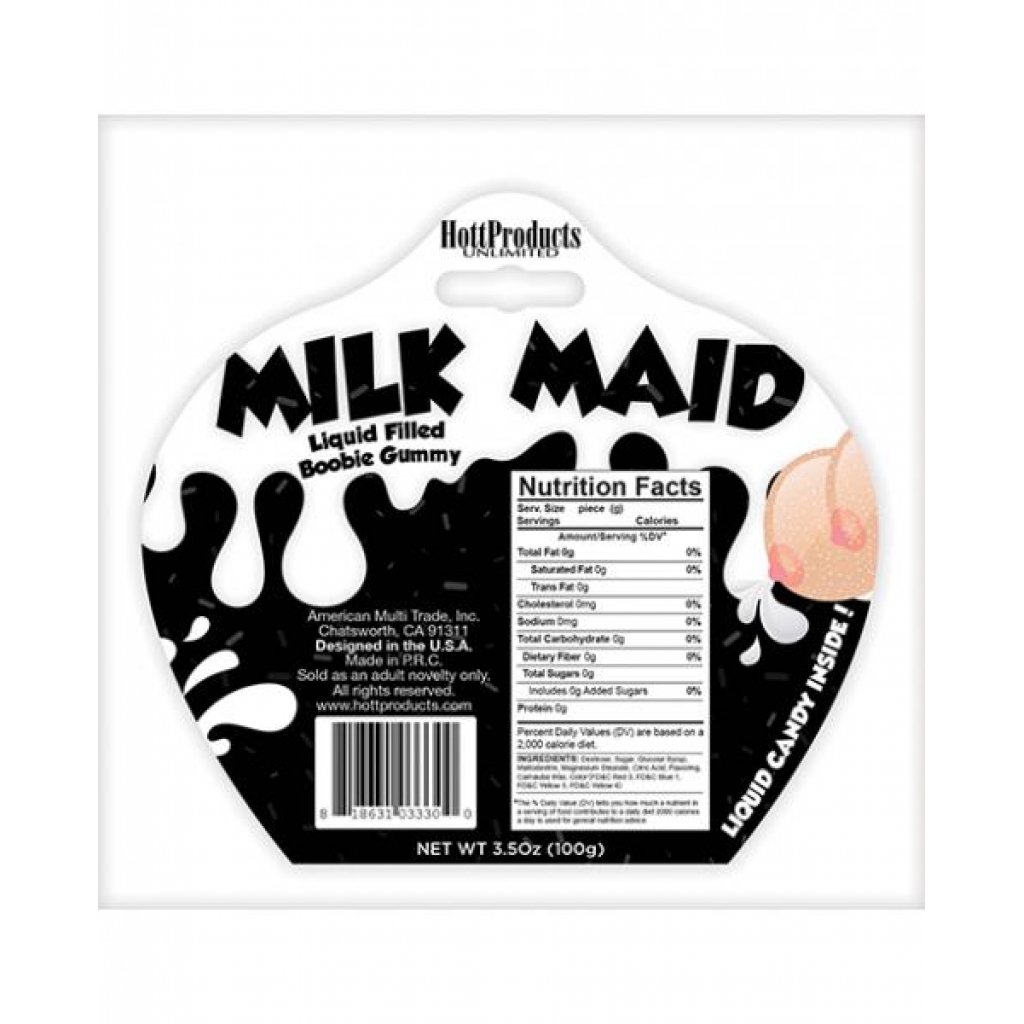 Cum Shots Milk Maid Liquid-Filled Gummy Boobs - 3.5 oz