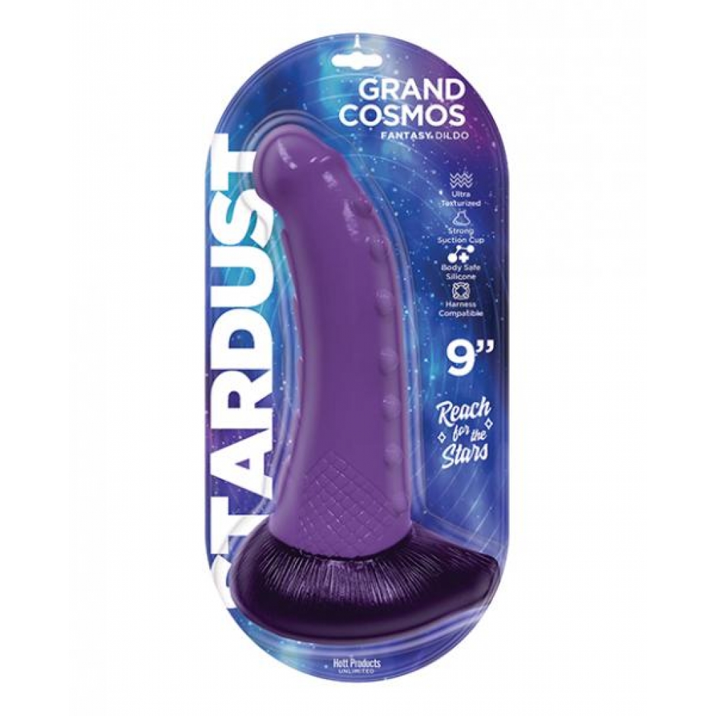 Stardust Grand Cosmos Silicone Dildo - 9in Purple