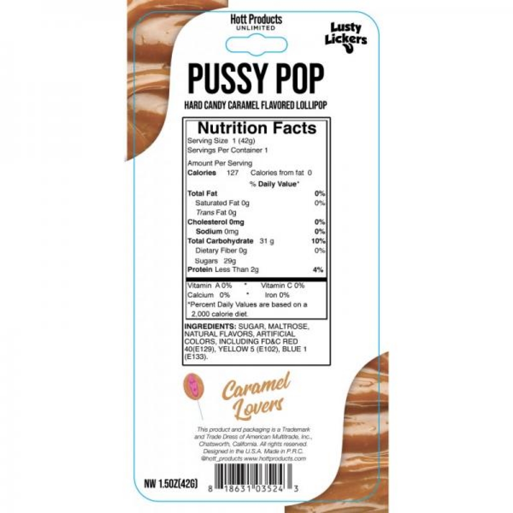 Deliciously Fun Pussy Pop Caramel Lollipops