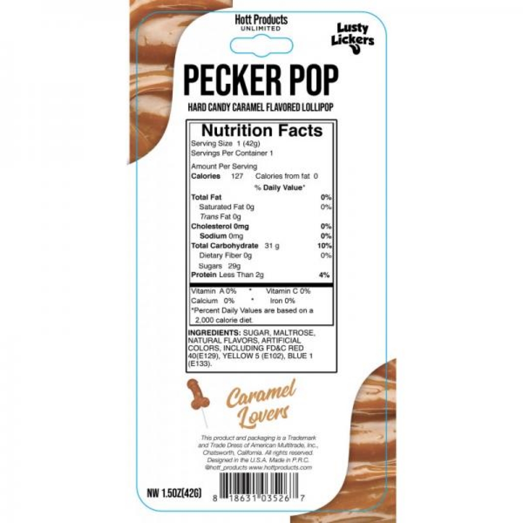 Pecker Pop Caramel Lovers - Fun Candy Experience