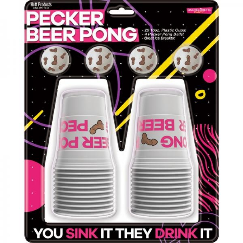 Pecker Beer Pong Set - Adult Party Game