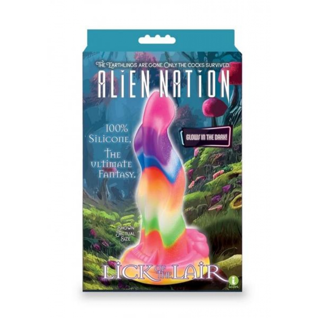 Alien Nation Lick Of The Lair Dildo - Rainbow