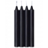 Make Me Melt Sensual Warm Drip Candles - 4 Pack Black