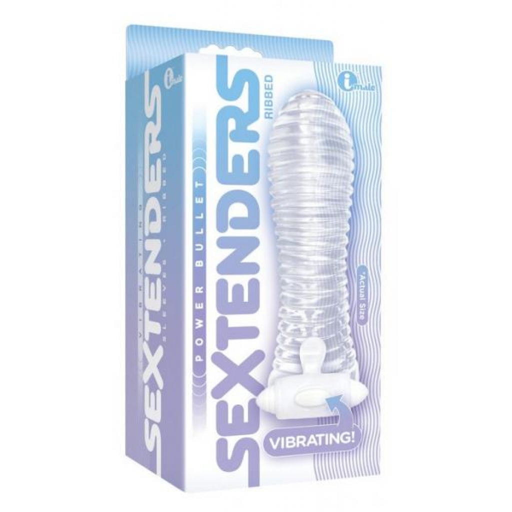 The Nines Vibrating Sextenders Ribbed - Clear